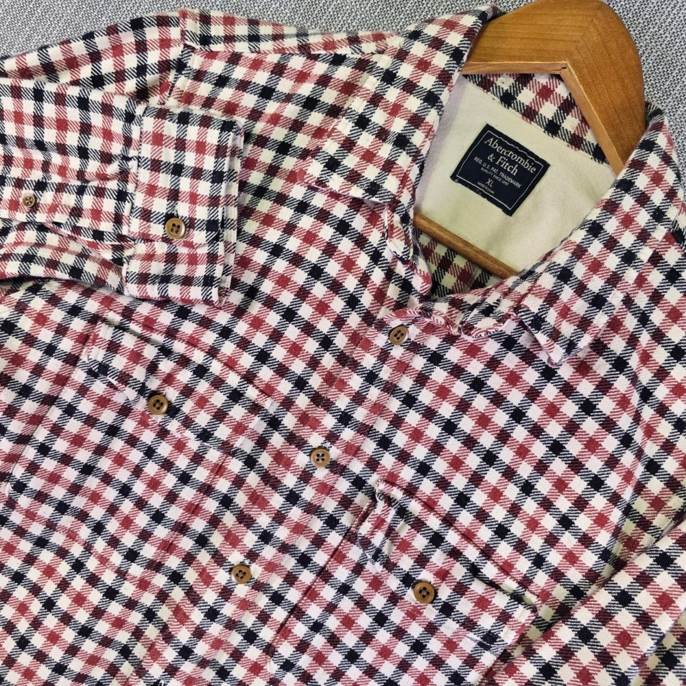 Abercrombie & Fitch Plaid Flannel Shirt Size XL